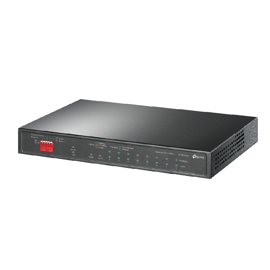 TP-Link TL-SG1210P | Switch 10 Port Gigabit PoE+ 63W Truyền Xa 250m, Tự Động Khôi Phục PoE, Quản Lý Dễ Dàng
