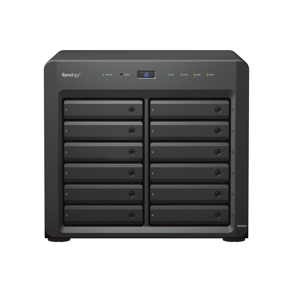 Synology DiskStation DS2422+ - NAS 12-bay mở rộng 24 bay, lưu trữ linh hoạt cho SMB