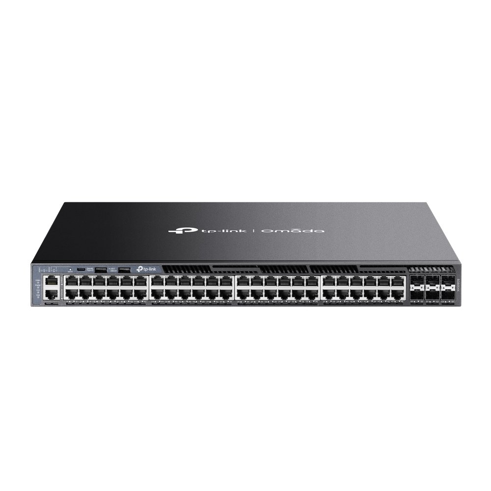 TP-Link SG6654X | Switch L3 54 Port Gigabit Stackable Uplink 10G Quản Lý Omada, Dual PSU, RIP/OSPF, VLAN, QoS