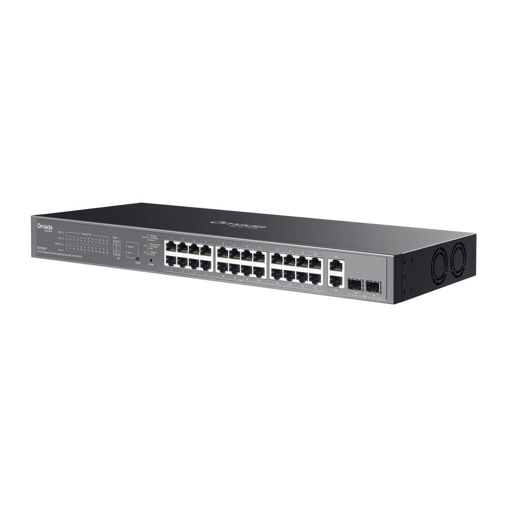 TP-Link ES228GP | Switch 28 Port Gigabit PoE+ Quản Lý Dễ Dàng Omada, VLAN, QoS, Tổng Công Suất 250W, Lắp Rack Kim Loại Bền Bỉ