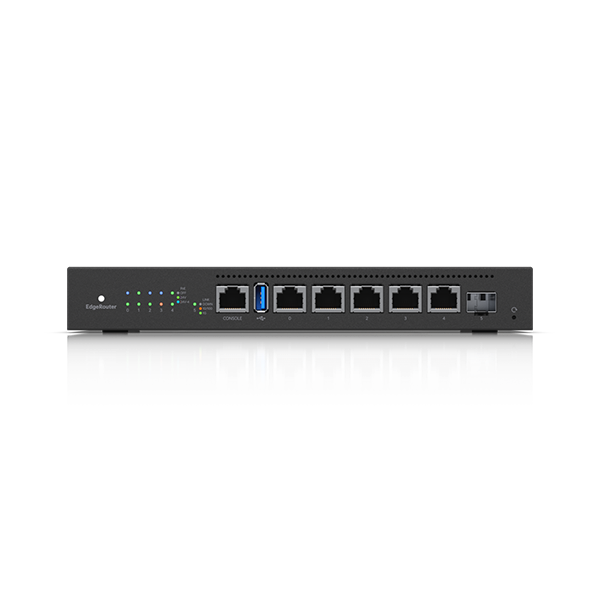 EdgeRouter 6 PoE (ER-6P) - Router Gigabit 6 cổng, hỗ trợ PoE linh hoạt