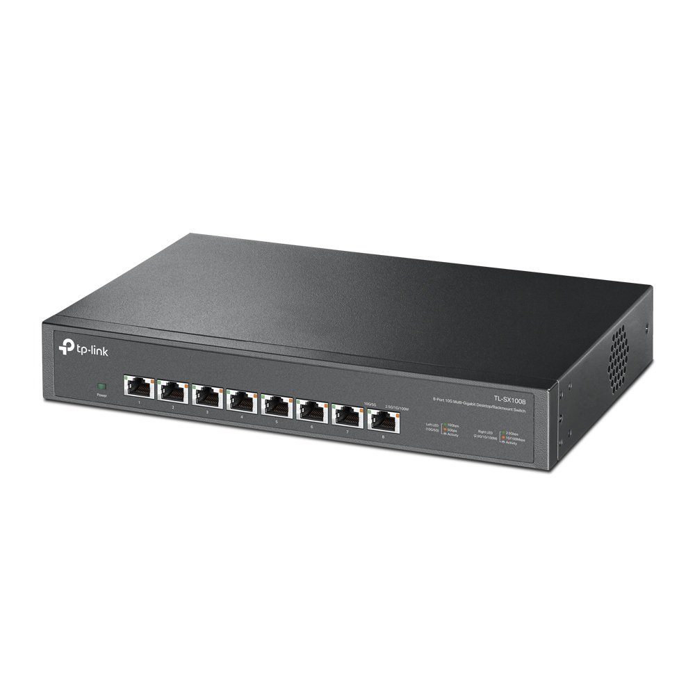 TP-Link TL-SX1008 | Switch 10G Multi-Gigabit 8 port, Unmanaged, vỏ kim loại cao cấp, tốc độ cực cao cho doanh nghiệp và NAS