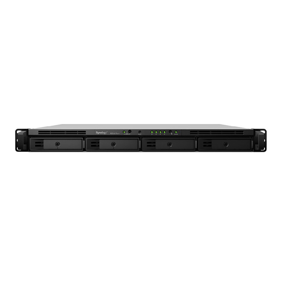 Synology RackStation RS1619xs+ | NAS 1U 4-Bay, CPU Intel Xeon D, Khe cắm M.2 NVMe