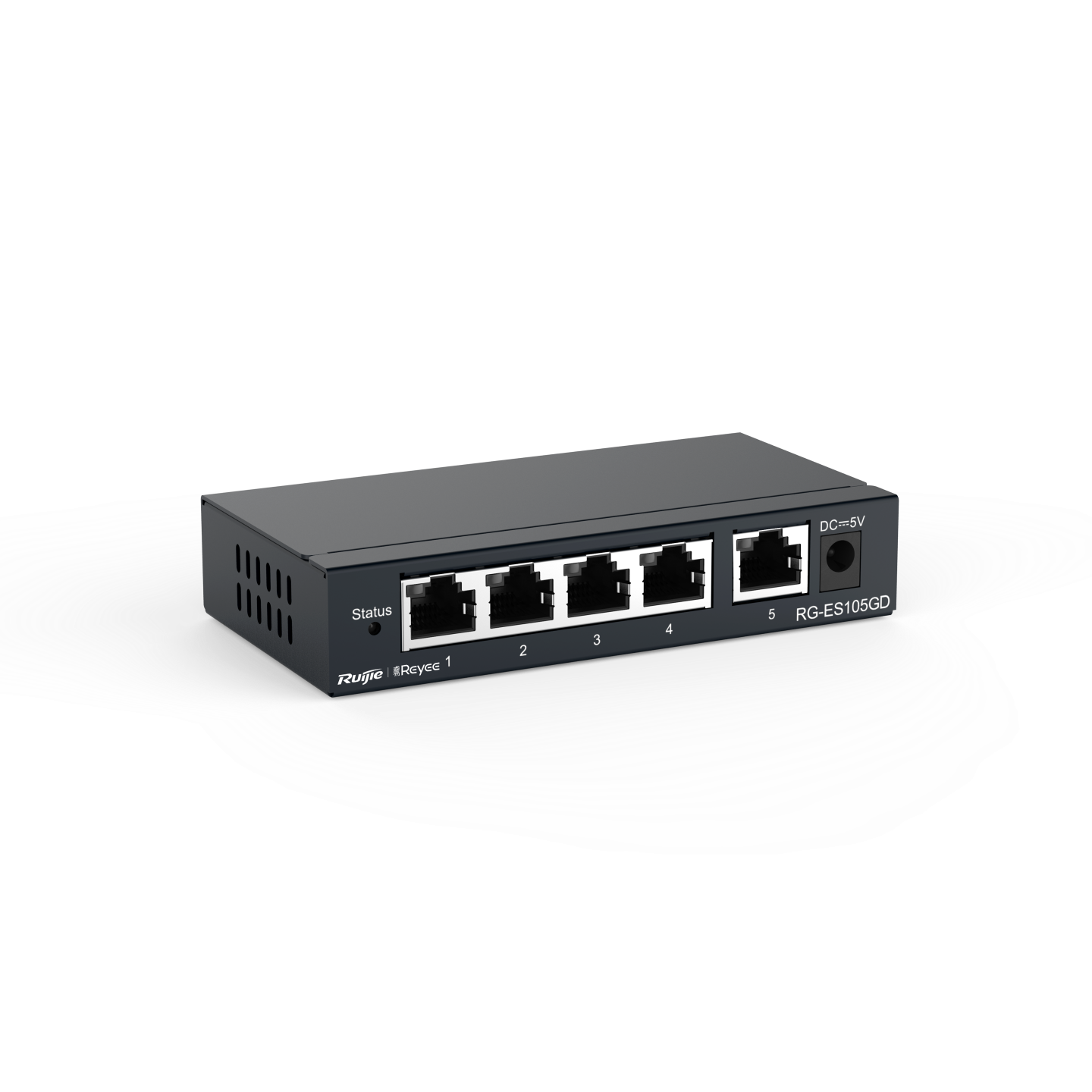 Ruijie Reyee RG-ES105GD – 5-Port Gigabit Metal Unmanaged Switch hỗ trợ giám sát qua Ruijie Cloud App
