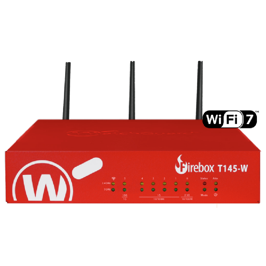 Tường Lửa WatchGuard Firebox T145-W | Wi-Fi 7 & Hiệu Năng Vượt Trội