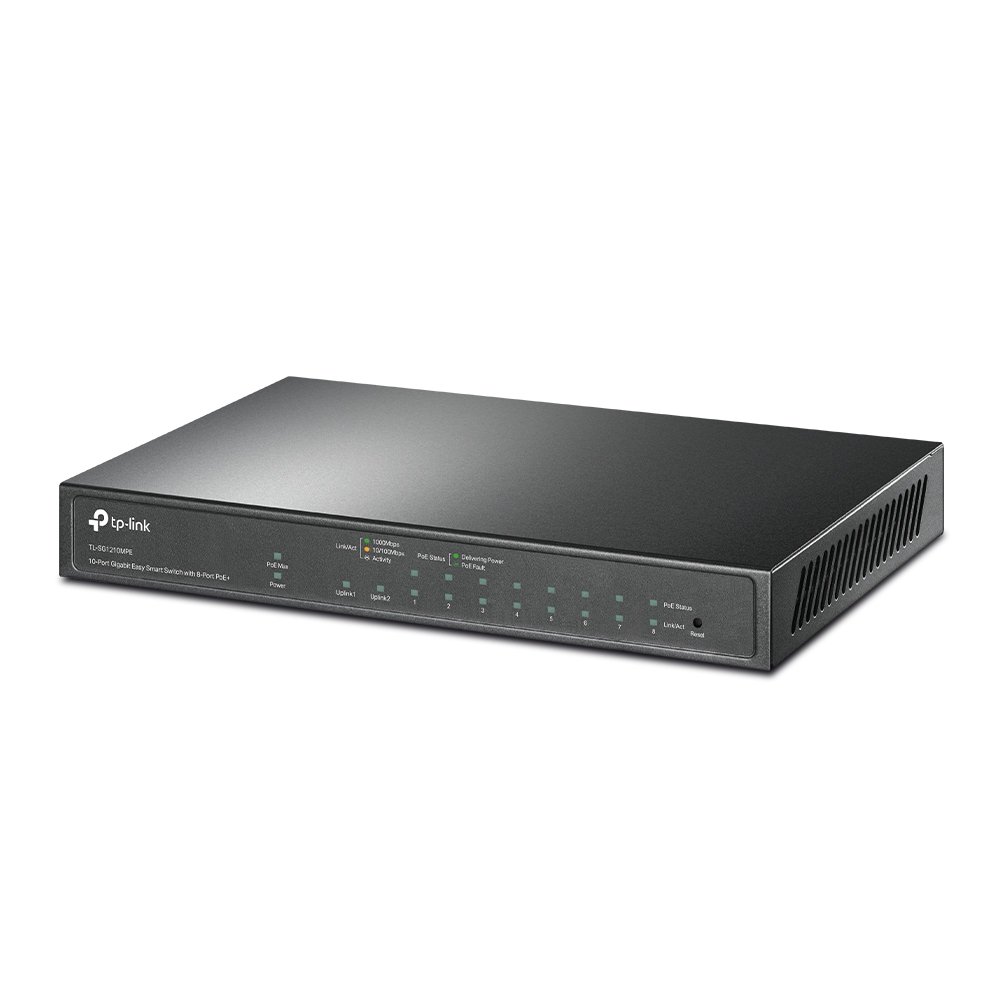 TP-Link TL-SG1210MPE | PoE+ Switch 10 Port Gigabit 123W, VLAN, QoS, giám sát qua Utility