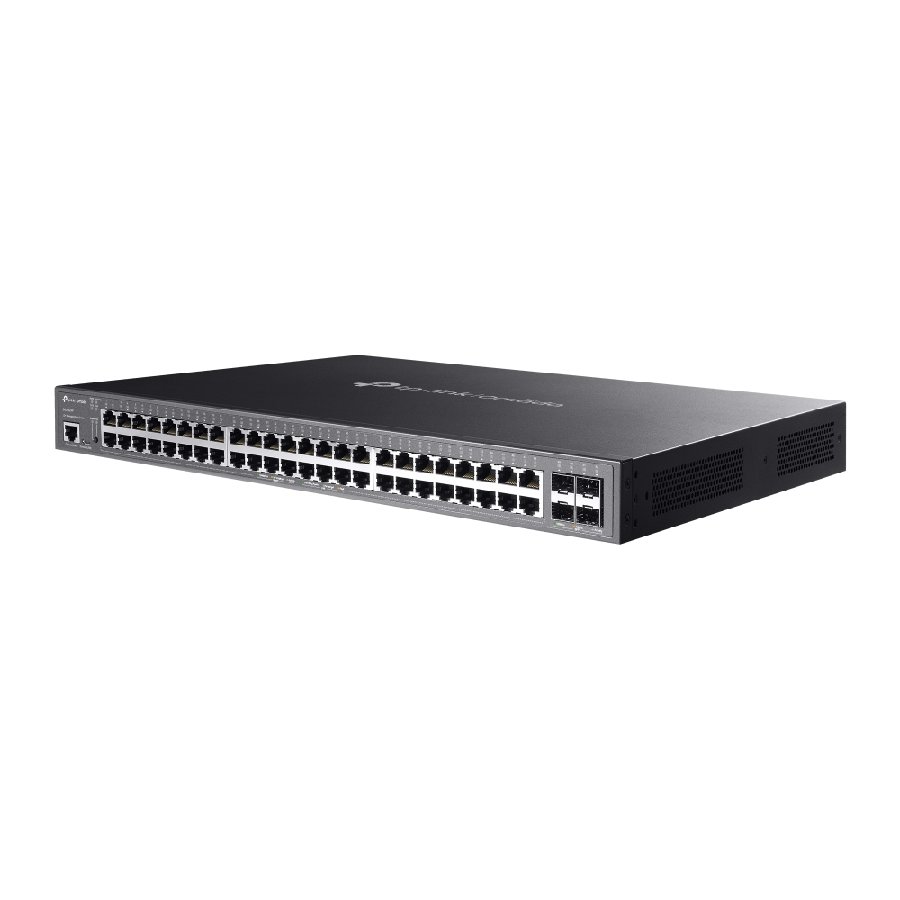 TP-Link SG3452XP | Switch 52 Port Gigabit PoE+ Quản Lý Cao Cấp Omada, Uplink 10G, Tổng Công Suất 500W, VLAN, QoS, Thiết Kế Rack Kim Loại