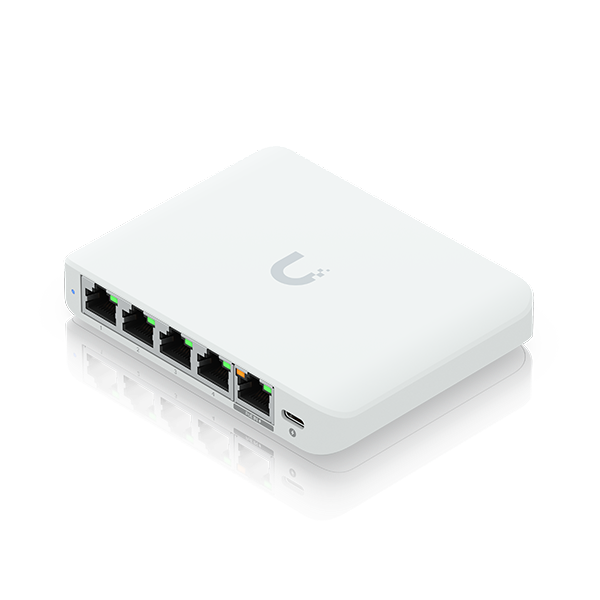 UniFi Switch Flex Mini 2.5G (USW-Flex-2.5G-5) - Switch 5 cổng 2.5GbE, throughput 12.5 Gbps