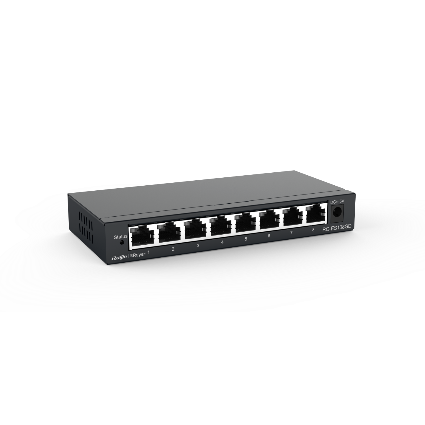 Ruijie Reyee RG-ES108GD – 8-Port Gigabit Metal Unmanaged Switch hỗ trợ giám sát qua Ruijie Cloud App