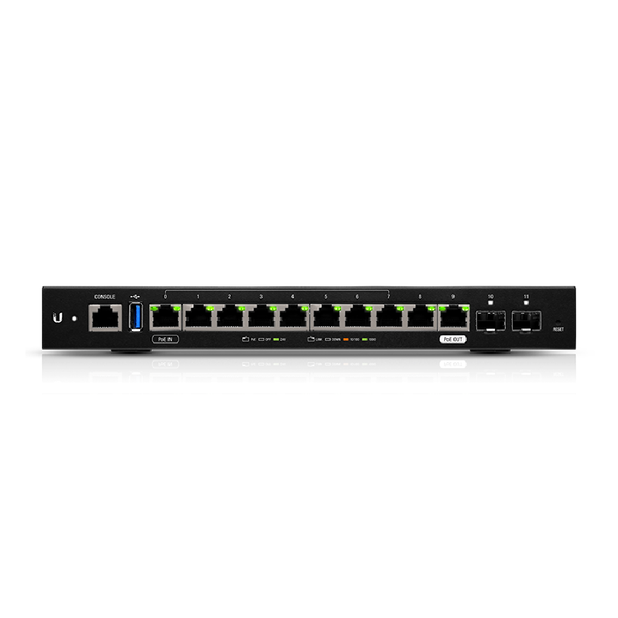 EdgeRouter 12 (ER-12) - Router Gigabit 12 cổng, CPU 4 nhân, RAM 1 GB