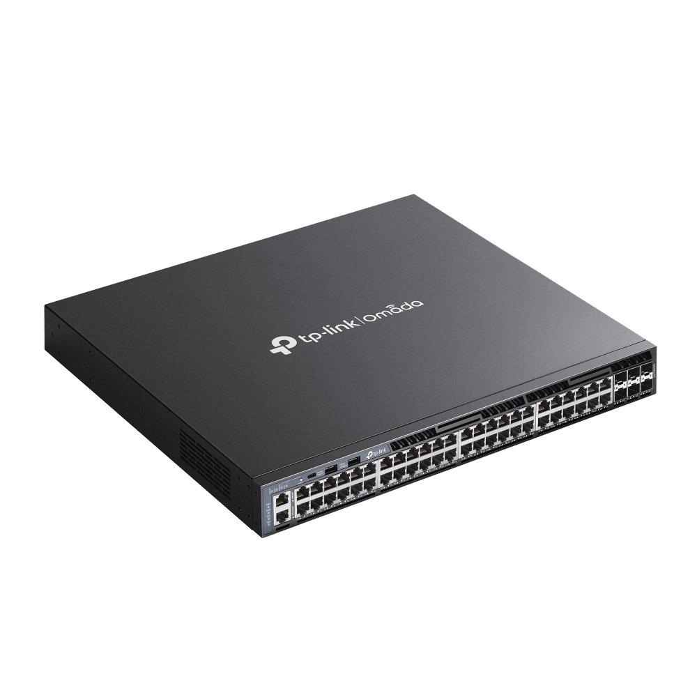 TP-Link SG6654X | Switch L3 54 Port Gigabit Stackable Uplink 10G Quản Lý Omada, Dual PSU, RIP/OSPF, VLAN, QoS