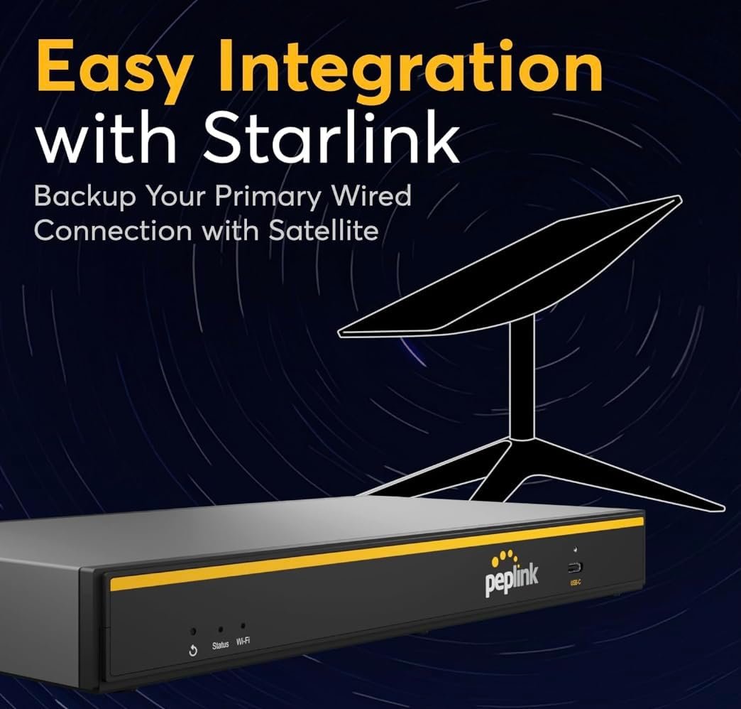 Peplink B One – Router Wi-Fi 6 Dual WAN, SpeedFusion mạnh mẽ, tối ưu cho FWA và Starlink
