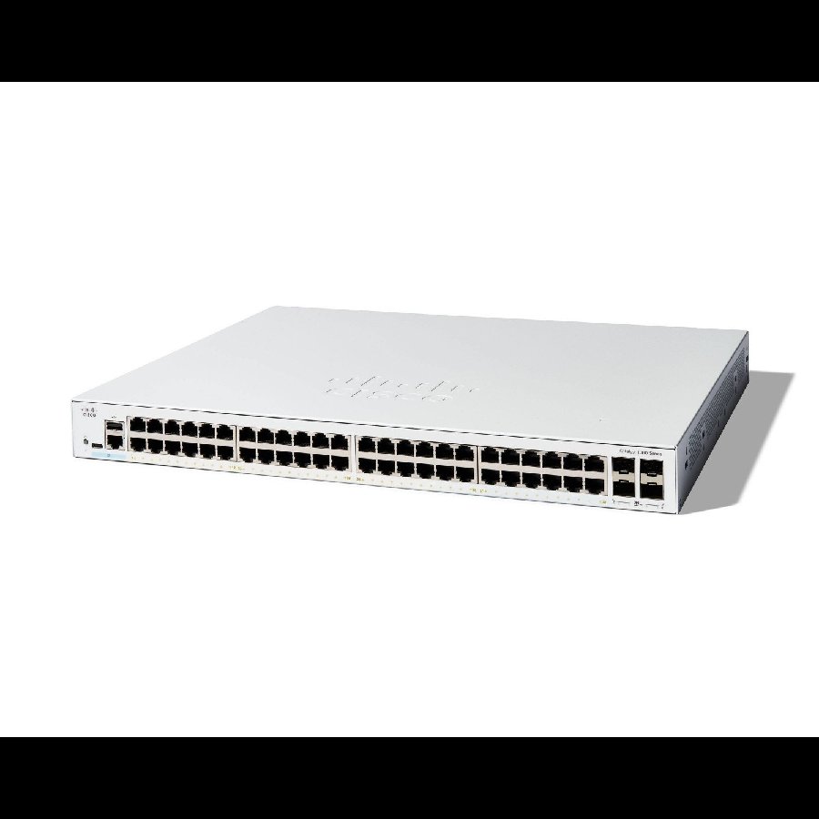 Cisco Catalyst C1300-48T-4X - Switch Gigabit 48 port + 4 uplink 10G SFP+, hiệu năng cao cho SMB
