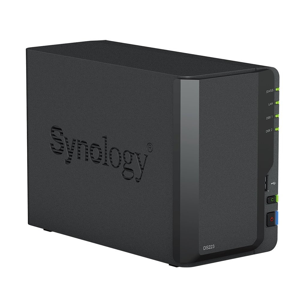 Synology DiskStation DS223 - NAS 2-bay nhỏ gọn, êm ái, quản lý dữ liệu cho gia đình & SMB