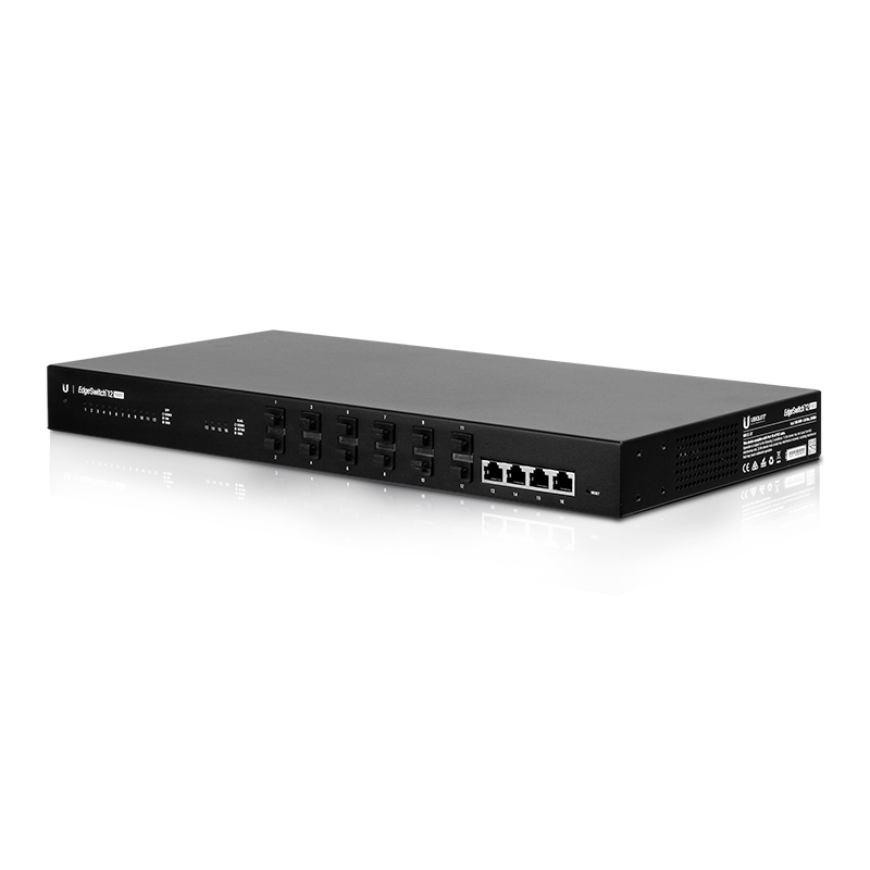 Ubiquiti EdgeSwitch 12F ES-12F - 12x SFP + 4x Gigabit RJ45, Managed Switch