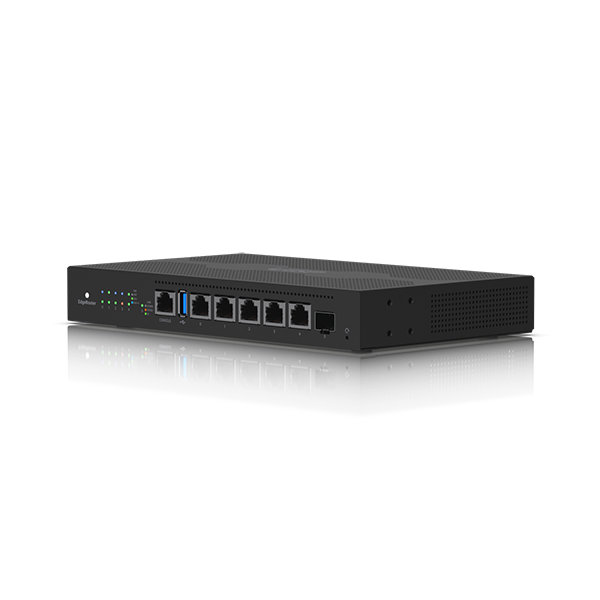 EdgeRouter 6 PoE (ER-6P) - Router Gigabit 6 cổng, hỗ trợ PoE linh hoạt