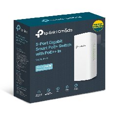TP-Link SG2005P-PD | Switch 5 Port Gigabit PoE Passthrough Ngoài Trời, Quản Lý Omada Cloud, VLAN, QoS, Chống Nước IP55, Hoạt Động 200m