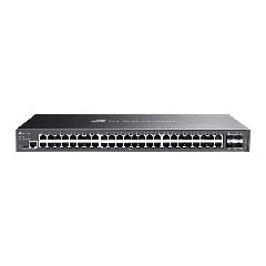 TP-Link SG3452X | Switch 52 Port Gigabit Uplink 10G Quản Lý Cao Cấp Omada, VLAN, QoS, Static Routing, Thiết Kế Kim Loại Không Quạt