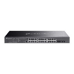 TP-Link SG3428 | Switch 24 Port Gigabit L2+ Quản Lý Cao Cấp Omada, VLAN, QoS, Static Routing, Thiết Kế Kim Loại Không Quạt Êm Ái