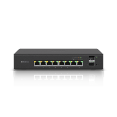 Ubiquiti EdgeSwitch 8 PoE ES-8-150W – 8x Gigabit RJ45 + 2x SFP, 150W PoE
