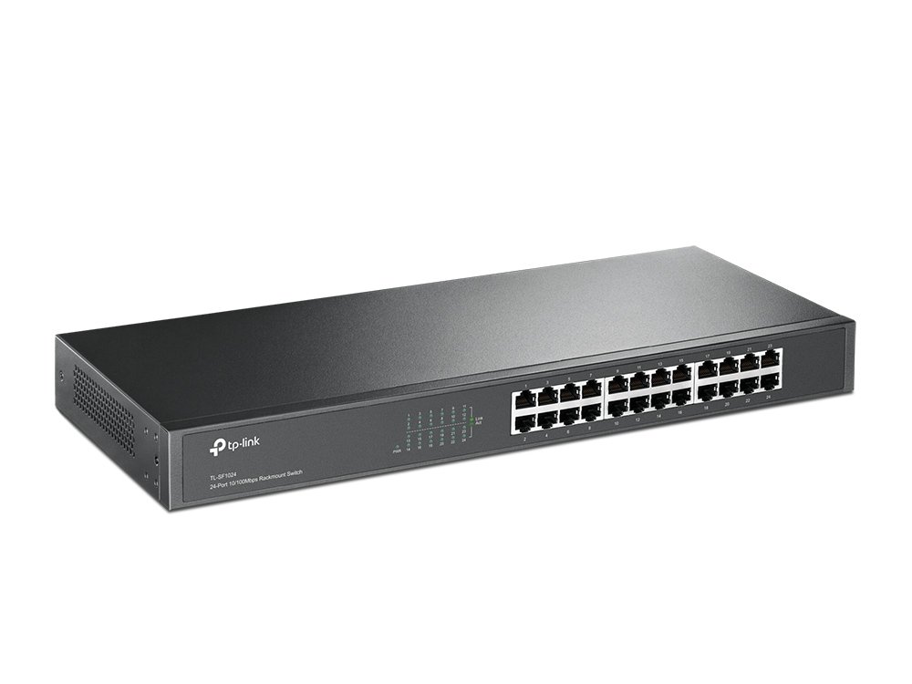 TP-Link TL-SF1024 | Switch 24 port 10/100 Mbps, Unmanaged, vỏ kim loại rackmount, hiệu năng bền bỉ cho doanh nghiệp