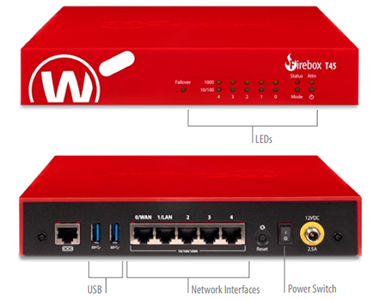 Tường Lửa WatchGuard Firebox T45-CW | Wi-Fi 6 & 4G/LTE Tích Hợp
