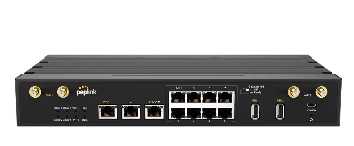 Pepwave MAX HD2 – Router Dual 4G LTE công nghiệp, SpeedFusion bonding, Wi-Fi 5, PoE, hoạt động bền bỉ