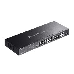 TP-Link SL2428P | Switch 24 Port PoE+ Quản Lý Cao Cấp Omada, VLAN, QoS, Static Routing, Tổng Công Suất 250W, Gắn Rack Kim Loại Bền Bỉ