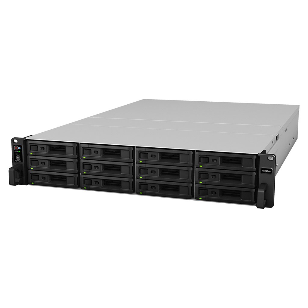 Synology RackStation RS3621xs+ | NAS 2U 12-Bay, CPU Xeon 8-Core, Tích Hợp 10GbE