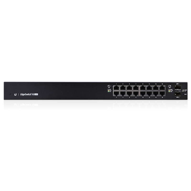 Ubiquiti EdgeSwitch 16 PoE ES-16-150W - 16x Gigabit RJ45 + 2x SFP, 150W