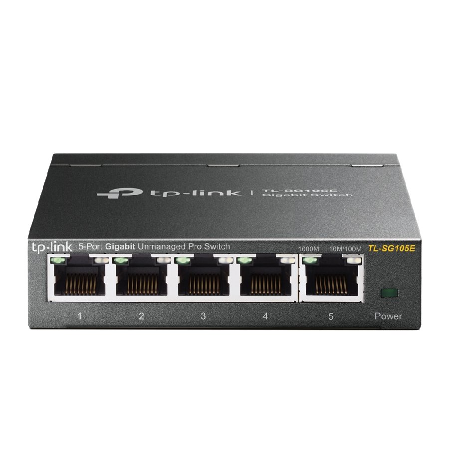 TP-Link TL-SG105E | Easy Smart Switch 5 Port Gigabit, VLAN, QoS, IGMP Snooping