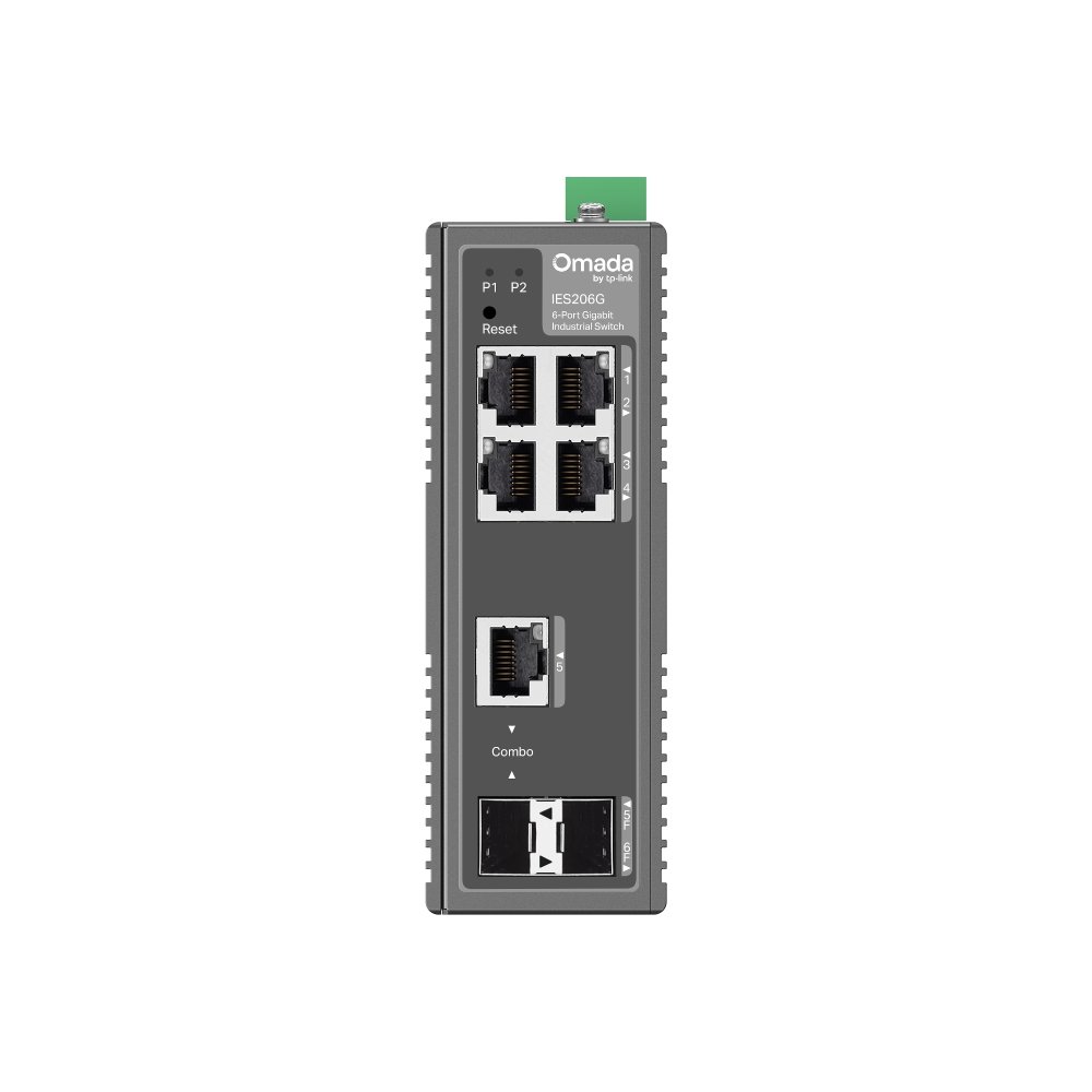 TP-Link IES206G | Switch Công Nghiệp 6 Port Gigabit Quản Lý Cloud Omada, Hoạt Động -40~75°C, Vỏ Nhôm IP40