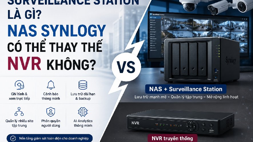 Surveillance Station là gì? NAS Synology có thể thay thế NVR không?
