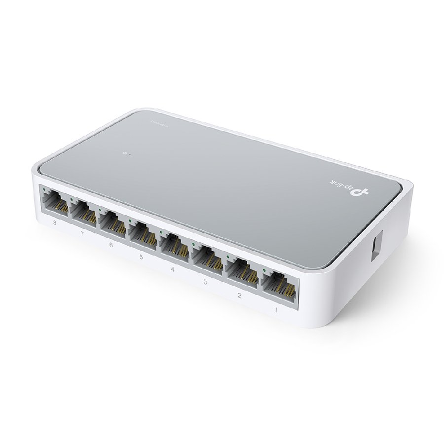 TP-Link TL-SF1008D | Bộ chia mạng 8 port 10/100Mbps, Plug & Play, thiết kế nhỏ gọn cho văn phòng & gia đình