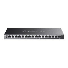 TP-Link SG2016P | Switch 16 Port Gigabit PoE+ Quản Lý Dễ Dàng Omada, VLAN, QoS, Tổng Công Suất 120W, Thiết Kế Kim Loại Êm Ái