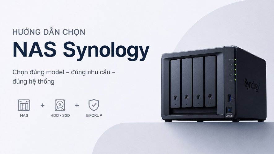 NAS Synology nên chọn model nào? Đừng chỉ chọn model, hãy chọn đúng hệ thống