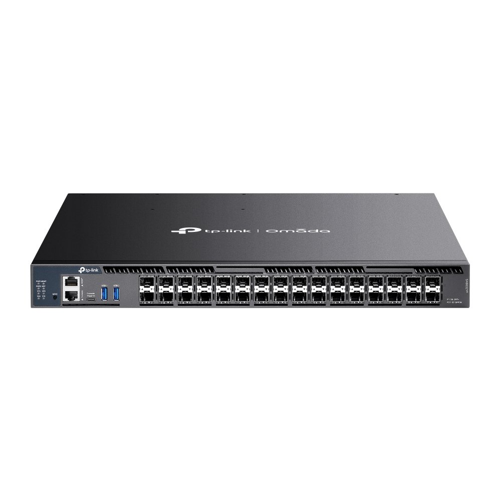 TP-Link SX6632YF | Switch Aggregation L3 32 Port 10G/25G Stackable Quản Lý Cao Cấp Omada, Dual PSU, VLAN, RIP/OSPF