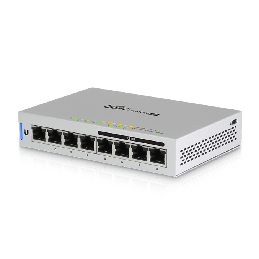 UniFi Switch 8 PoE (US-8-60W) - Switch 8 cổng Gigabit, 4 PoE, nhỏ gọn
