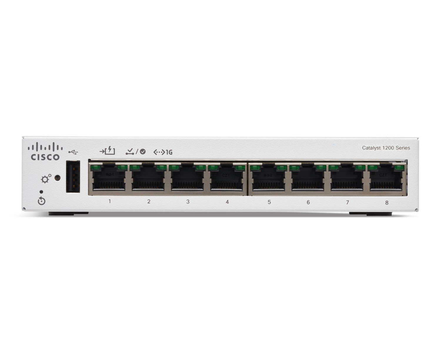 Cisco Catalyst C1200-8T-D - Switch Gigabit không PoE, fanless, hiệu năng ổn định cho văn phòng nhỏ