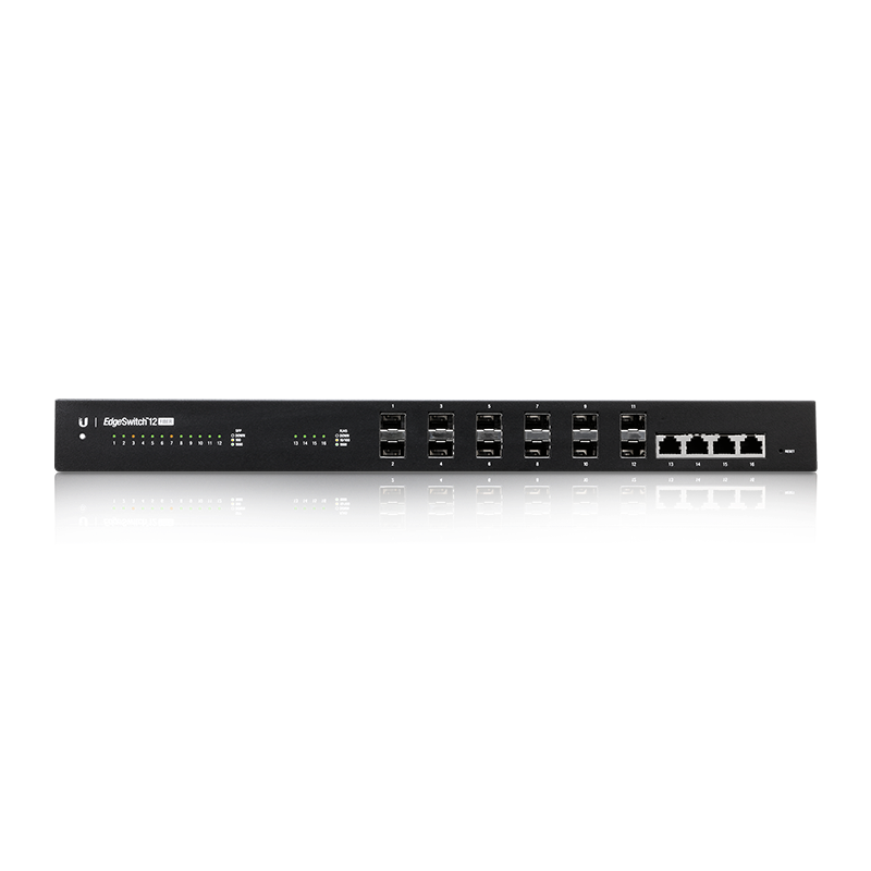 Ubiquiti EdgeSwitch 12F ES-12F - 12x SFP + 4x Gigabit RJ45, Managed Switch