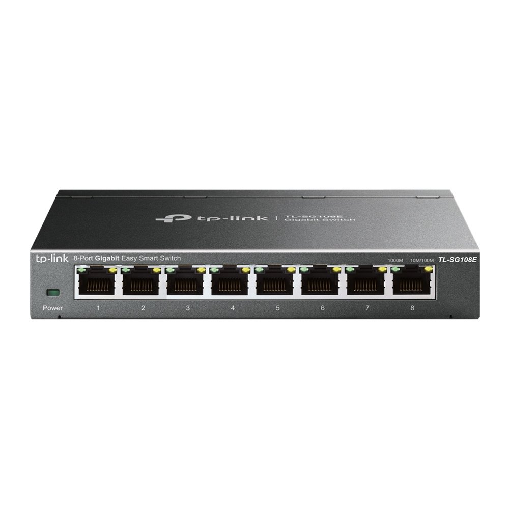 TP-Link TL-SG108E | Easy Smart Switch 8 Port Gigabit hỗ trợ VLAN, QoS, giám sát qua Utility