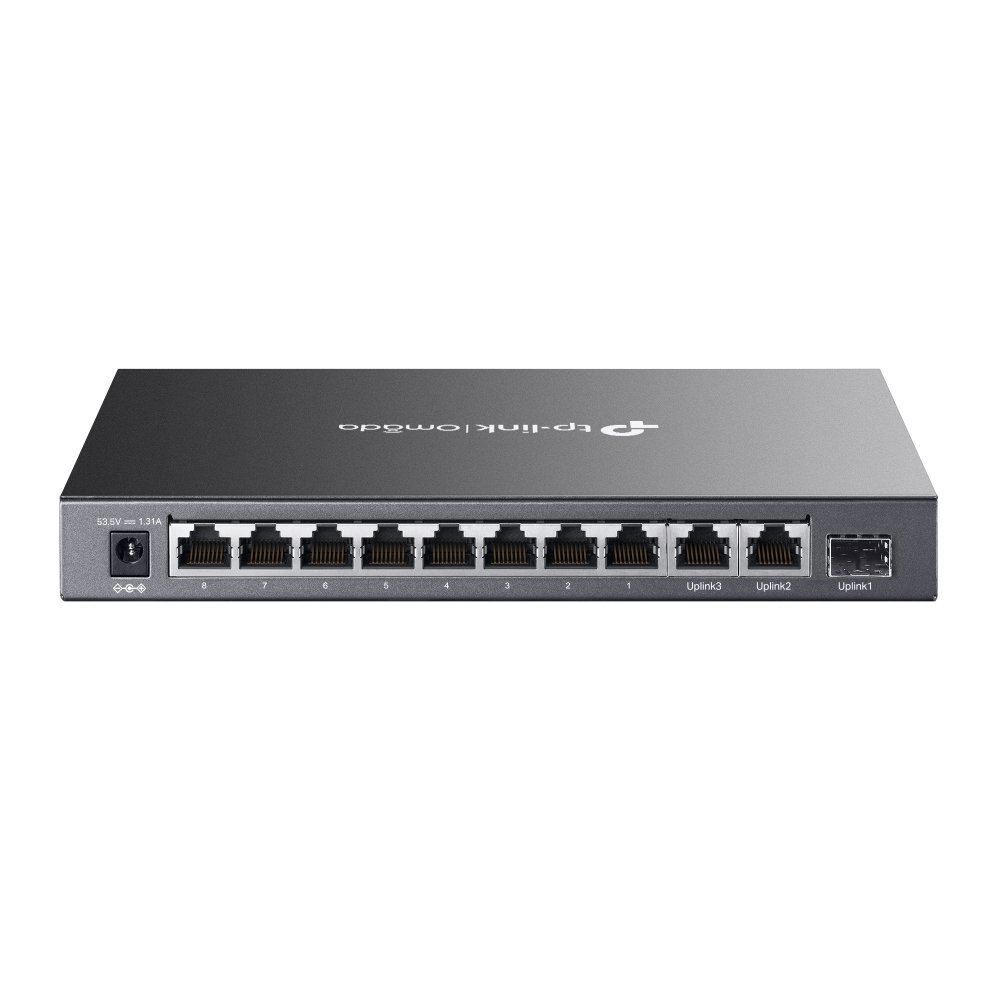 TP-Link DS111P | Switch 11 Port PoE+ 65W (8× Fast + 3× Gigabit) Truyền Xa 250m, Hoạt Động Êm Ái