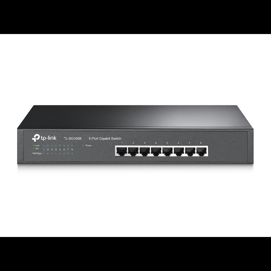 TP-Link TL-SG1008 | Switch 8 port Gigabit, Unmanaged, tốc độ 1000 Mbps, thiết kế để bàn nhỏ gọn cho văn phòng