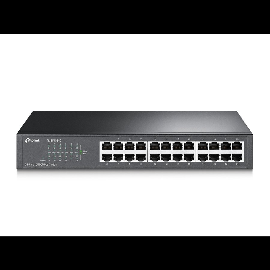 TP-Link TL-SF1024D | Switch 24 port 10/100 Mbps, Unmanaged, thiết kế để bàn, hoạt động ổn định cho văn phòng vừa