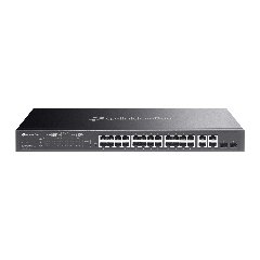 TP-Link SL2428P | Switch 24 Port PoE+ Quản Lý Cao Cấp Omada, VLAN, QoS, Static Routing, Tổng Công Suất 250W, Gắn Rack Kim Loại Bền Bỉ