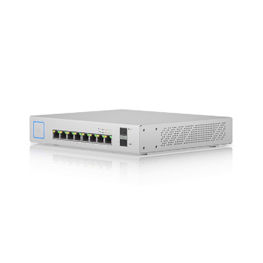 UniFi Switch 8 PoE 150W (US-8-150W) - Switch 8 cổng PoE+, 2 SFP, công suất 130W