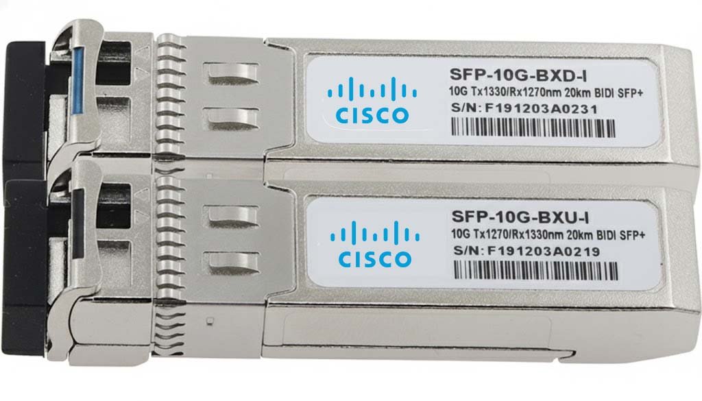 Cisco SFP-10G-BXD-I & SFP-10G-BXU-I | Module quang SFP+ 10G BiDi 10km | NAMHI
