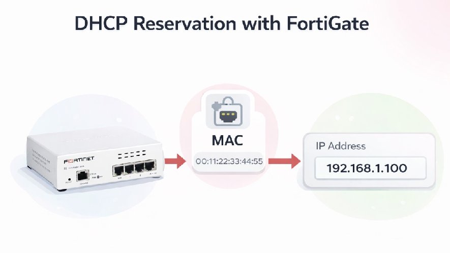 Gán IP cố định theo MAC Address trên FortiGate (DHCP Reservation)