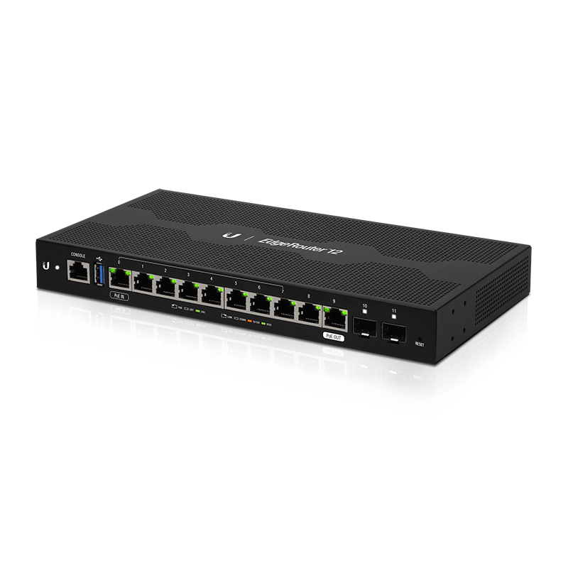 EdgeRouter 12 (ER-12) - Router Gigabit 12 cổng, CPU 4 nhân, RAM 1 GB
