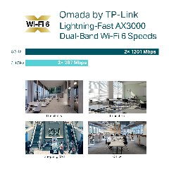 TP-Link EAP653 | WiFi 6 AX3000 Ceiling Access Point, PoE+, Omada SDN, Mesh & Seamless Roaming